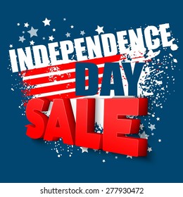 4th of july sale vector background EPS 10.