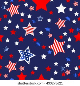 4th of july seamless background