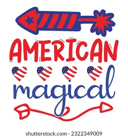 4th July shirt design Print template happy independence day American typography design.