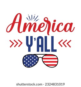 4th July shirt design Print template happy independence day American typography design.