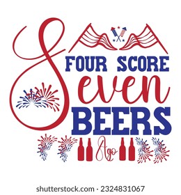 4th July shirt design Print template happy independence day American typography design.