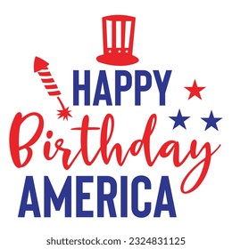 4th July shirt design Print template happy independence day American typography design.