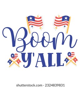 4th July shirt design Print template happy independence day American typography design.