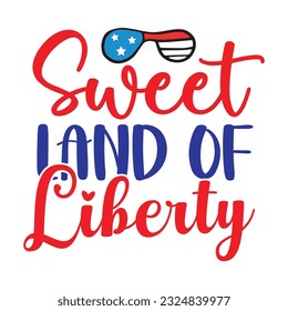 4th July shirt design Print template happy independence day American typography design.
