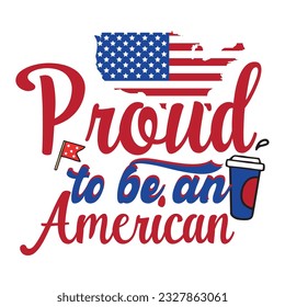 4th July shirt design Print template happy independence day American typography design.