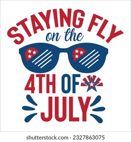 4th July shirt design Print template happy independence day American typography design.