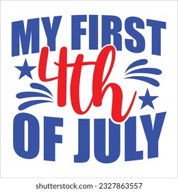 4th July shirt design Print template happy independence day American typography design.