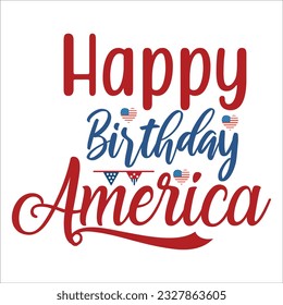 4th July shirt design Print template happy independence day American typography design.