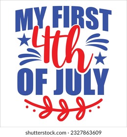 4th July shirt design Print template happy independence day American typography design.