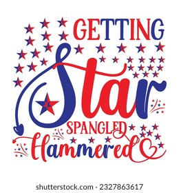 4th July shirt design Print template happy independence day American typography design.