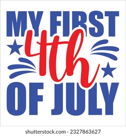 4th July shirt design Print template happy independence day American typography design.