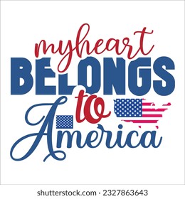 4th July shirt design Print template happy independence day American typography design.