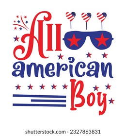 4th July shirt design Print template happy independence day American typography design.