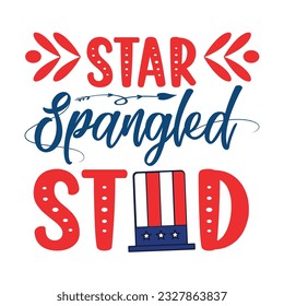 4th July shirt design Print template happy independence day American typography design.