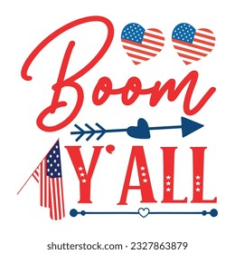 4th July shirt design Print template happy independence day American typography design.