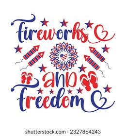 4th July shirt design Print template happy independence day American typography design.