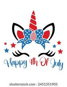  Happy 4th Of July Shirt Print Vorlage Typografie Design für Kunst