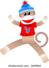 4th of July Sock Monkey