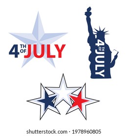 4th of july star statue of liberty