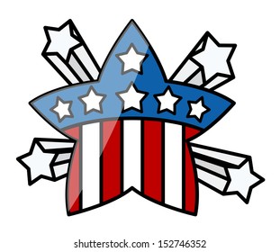 4th of July Star Vector