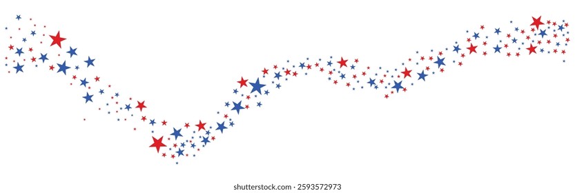 
4th of July stardust scatter background