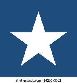 4th july stars vector. American Independence Day holiday decoration elements. White star on blue background. USA Independence Day. Vector Illustration