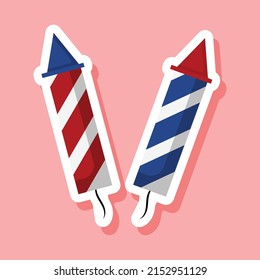 4 de julio Colección Sticker