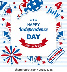 4th july stickers background
