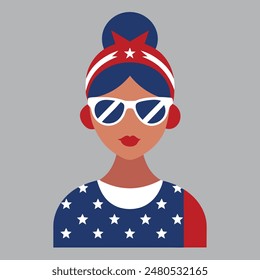         4th of July sublimation vector illustration.
