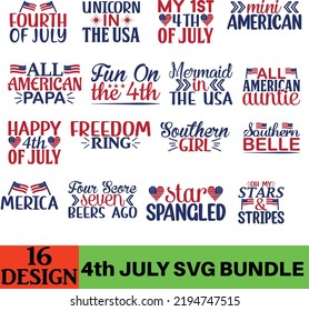 4th July SVG Bundle Design