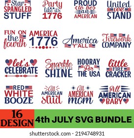 4th July SVG Bundle Design