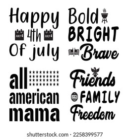 4th july svg bundle design