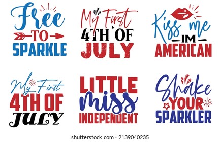 4th July SVG T shirt Design Bundle