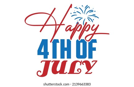 4th July SVG T shirt Design Template