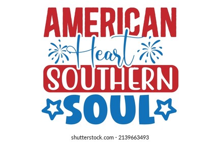 4th July SVG T shirt Design Template