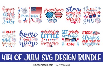 4th of July SVG, United Stated Independence Day cut file quotes, 4th of July Cut Files for Cutting Machines like Cricut and Silhouette.