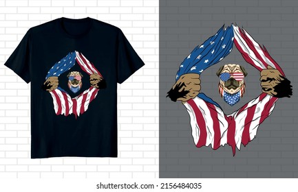 4th of July T shirt design vector illustration,  funny quotes, print-ready vintage retro and typography t-shirt design. statue of liberty design.
