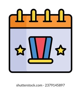 4.º diseño vectorial de moda july, aislado en fondo blanco