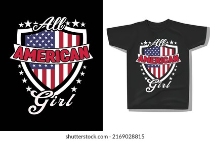 4th of July  T-shirt design.