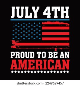4th of July T-shirt design.