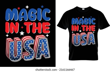 4th Of July T-shirt Design - American Independence Day T-shirt Design