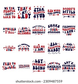 4th of July T-Shirt Design Bundle 