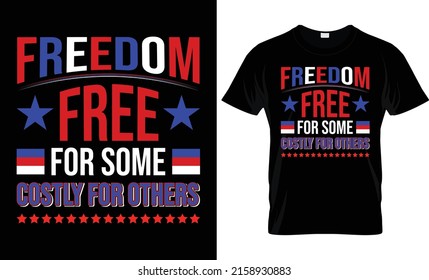 4th Of July T-shirt Design - Happy Independence Day America T-shirt Design