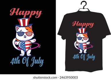 4TH OF JULY T-SHIRT DESIGN( HAPPY 4TH OF JULY)