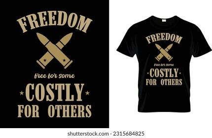 4th of July T-shirt Design Template, Independence Day, Holiday T-shirt Design Royalty Free.
