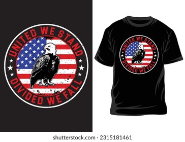 4th of July " T-shirt design, USA t-shirt design, independence t-shirt design, USA Black t shirt Template, 4th July tee shirt design, USA flag vintage T shirt.