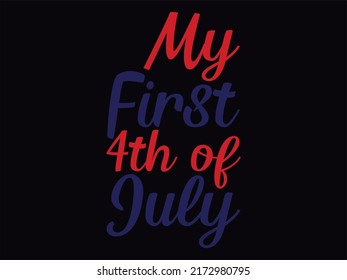 4th of July t-shirt design vector file