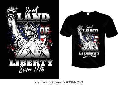 4TH OF JULY t-shirt design vector illustration and ready to print on mug, hoodie, poster, book cover. Father’s day t-shirt design  vintage, fashion, typography.
