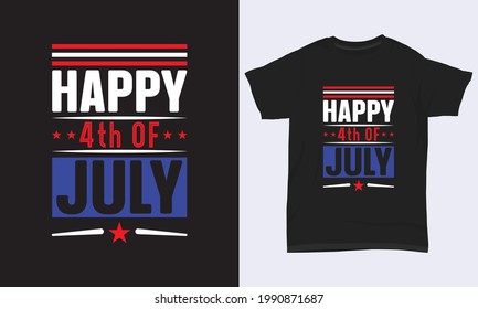 Camiseta del 4 de julio Feliz 4 de julio