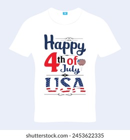 4th July T-shirt , Independence day T-shirt Design.